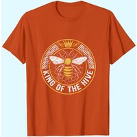 King Of The Hive Beekeeper Bee Lover T-Shirt for Men — Mens T Shirts