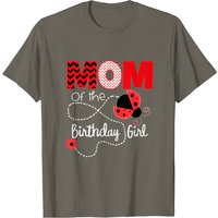 Ladybug Birthday Matching Mom T-Shirt for Men