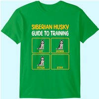 Siberian Husky Guide to Training Dog Obedience T-Shirt for Men