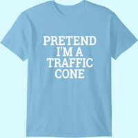 Pretend I'm A Traffic Cone Halloween Costume T-Shirt for Men — Mens T Shirts