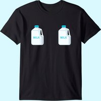 T-shirt humoristique Maman allaitante et boîte de lait pour hommes