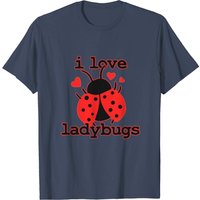 T-shirt I Love Ladybugs Biologist Insects pour hommes