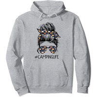 Hoodie Camping Life Messy Bun Hair pour Unisexe — Sweats à capuche pour hommes