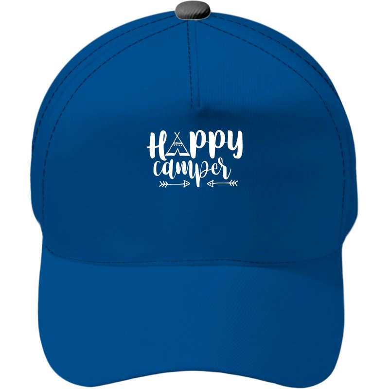 Casquette Happy Camper en bleu royal
