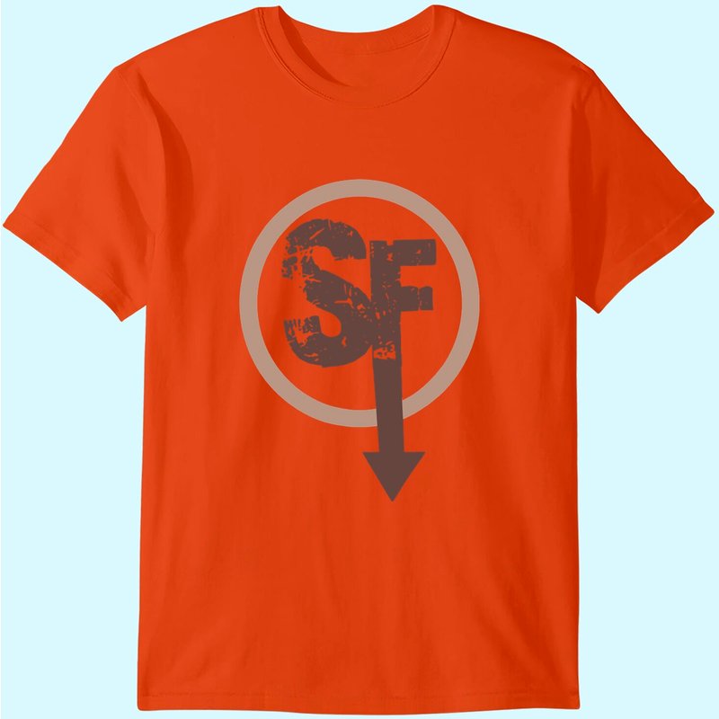 SF Sanitys Fall T-shirt Blurry for Men - Black — Mens T Shirts