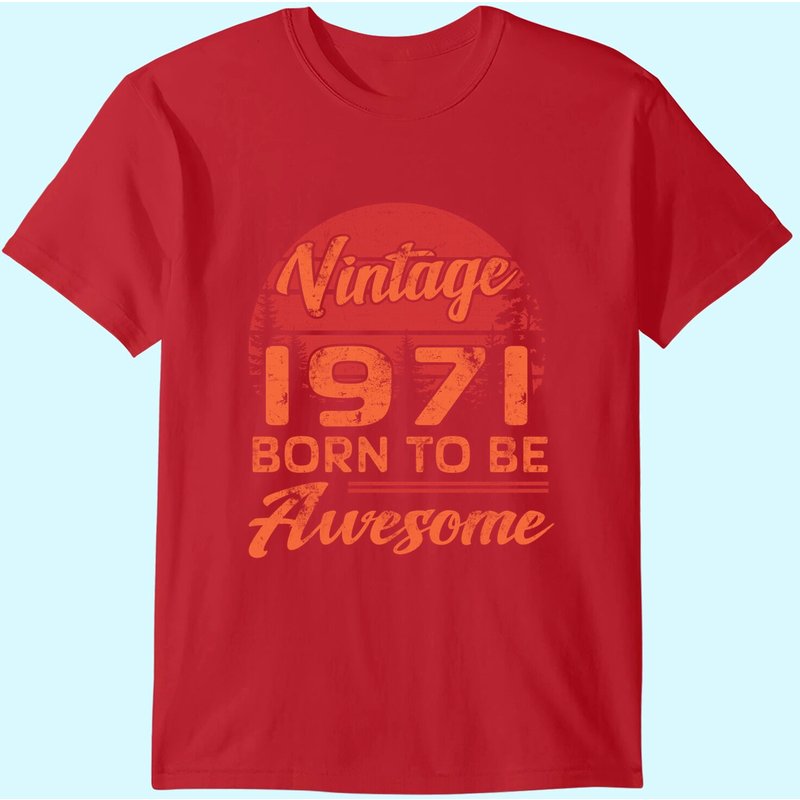T-Shirt Anniversaire 365 Vintage 1971 pour Hommes — T-shirts pour hommes