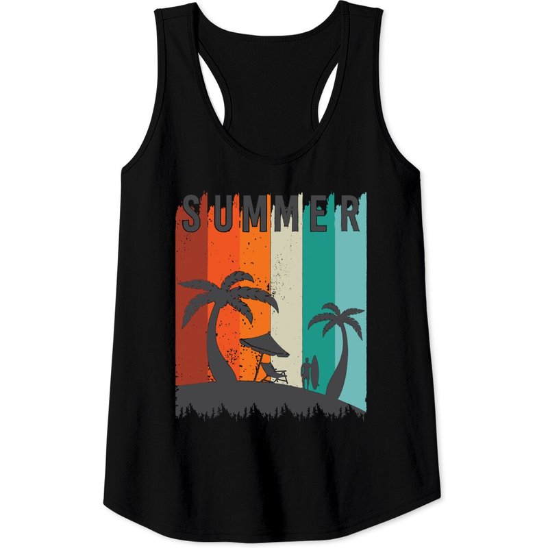 Summer Vacation Vintage Tank Top for Men