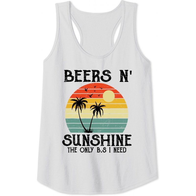 The Only Bs I Need Is Beers N's Sunshine Vintage Tank Top