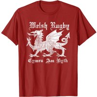 Vintage Welsh Rugby Shirt for Men | Wales Rugby Football T-Shirt — Mens T Shirts