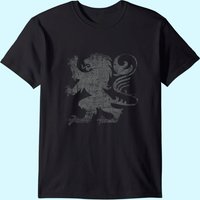 Scottish Flag Lion Rampant Rugby T-Shirt for Men