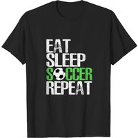 T-shirt pour hommes Eat Sleep Soccer Repeat — T-shirts pour hommes