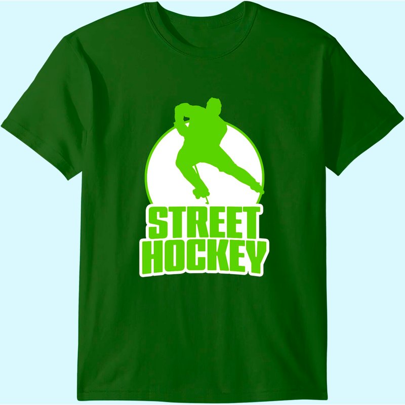 Street Hockey Player T-Shirt for Men — Mens T Shirts