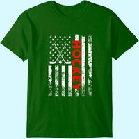 T-Shirt Patriote Hockey USA Drapeau Américain pour Hommes — T-shirts pour hommes