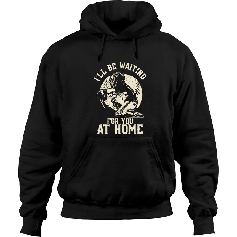 Catcher I'll Be Waiting For You Hoodie à Capuche pour Softball Baseball — Sweats à capuche pour hommes