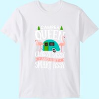 T-shirt Camper Queen Classy Sassy pour hommes - Camping RV Flamant — T-shirts pour hommes