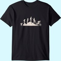 Mountain Biking Evolution Vintage Bicycle Sport Bike Rider T-Shirt