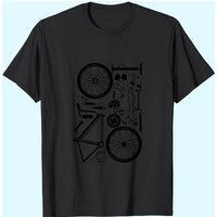T-shirt de vélo Bike Parts Downhill Rider Mountainbike MTB — T-shirts pour hommes