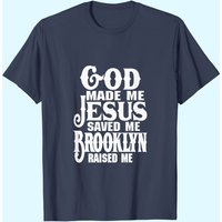 T-shirt God Made Me Jesus Saved Me pour hommes — T-shirts pour hommes