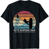 T-shirt Vintage Plage de Kitesurf pour Papa — T-shirts pour hommes