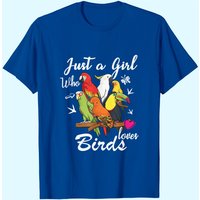 Juste une fille qui aime les oiseaux T-shirt pour hommes — T-shirts pour hommes