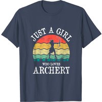 Juste une fille qui aime le tir à l'arc - T-shirt pour hommes — T-shirts pour hommes