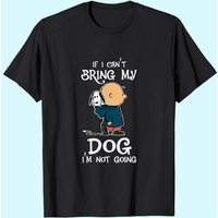 T-shirt pour hommes If I Can't Bring My Dog I'm Not Going Snoopy — T-shirts pour hommes