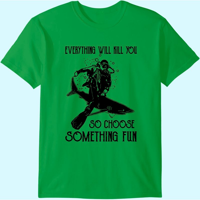 T-shirt Cadeau Citation pour Amateurs de Plongée Sous-Marine