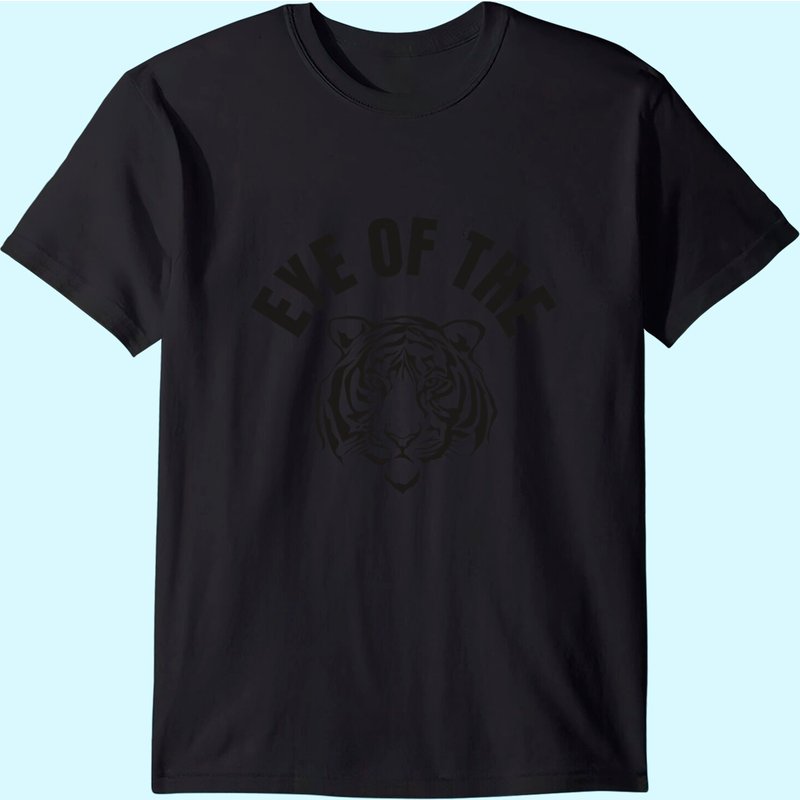Eye Of The Tiger Inspirational Quote Workout T Shirt for Men — Mens T Shirts