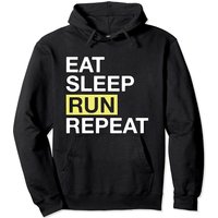 Running Lover Eat Sleep Run Repeat Pullover Hoodie