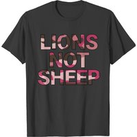 T-shirt graphique Lions Not Sheep pour hommes en noir — T-shirts pour hommes