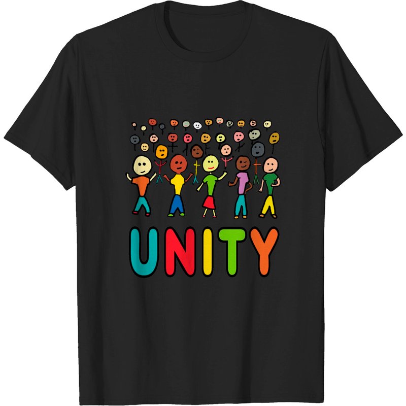 T-shirt Unity pour hommes en noir
