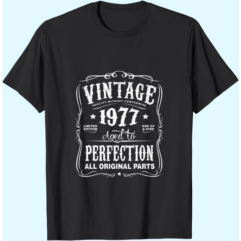 T-shirt Vintage Fabriqué en 1977 pour Hommes - 46e Anniversaire — T-shirts pour hommes