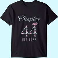 Chapter 44 Est 1977 44th Birthday T-Shirt for Men