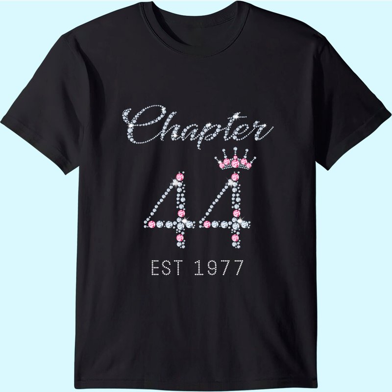 T-Shirt Chapitre 44 Est 1977 44e Anniversaire pour Hommes — T-shirts pour hommes