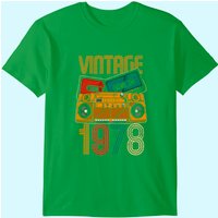 Vintage 1978 Men's T-Shirt for 45th Birthday Celebration