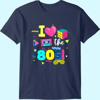 T-shirt I Love The 80s pour hommes - T-shirt de fête des années 1980 — T-shirts pour hommes