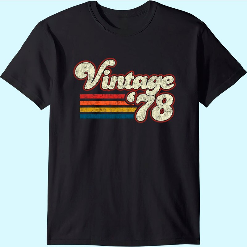 T-Shirt Vintage 1978 43e Anniversaire pour Hommes — T-shirts pour hommes