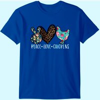 T-shirt Citation Peace Love Chickens pour hommes — T-shirts pour hommes