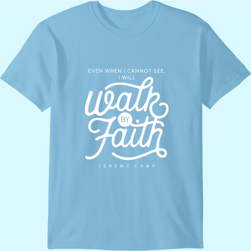 T-Shirt pour Hommes Jeremy Camp Walk By Faith — T-shirts pour hommes