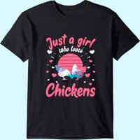 Juste une fille qui aime les poules T-shirt pour hommes — T-shirts pour hommes