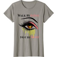 T-Shirt Chrétien Walk By Faith Not By Sight pour Hommes