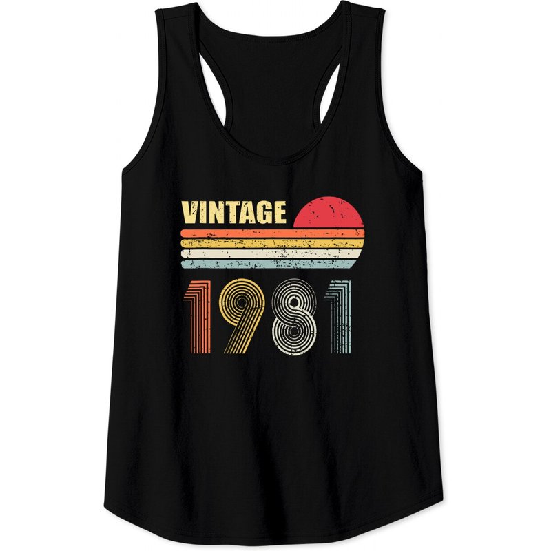 Débardeur Vintage 1981 Cadeau d'anniversaire 40 ans pour hommes — T-shirts pour hommes
