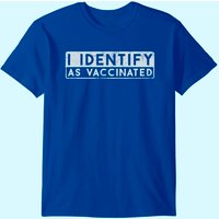 T-shirt J'identifie Comme Vacciné pour Hommes