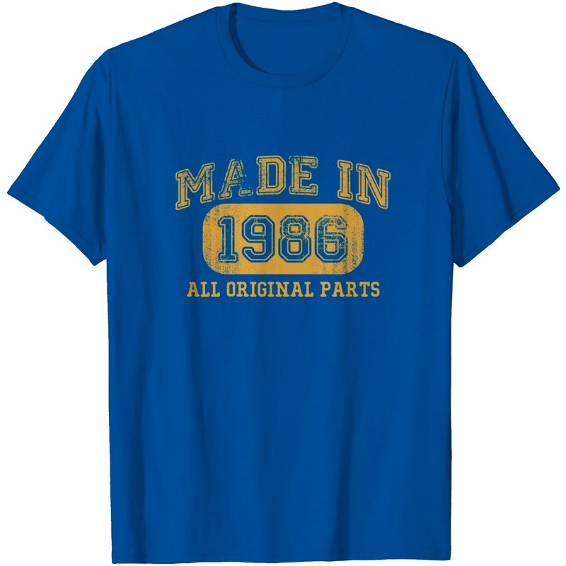 T-Shirt d'anniversaire Made In 1986 pour hommes — T-shirts pour hommes