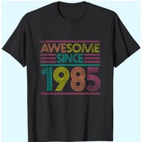T-Shirt d'anniversaire 38 ans Awesome Since 1985 pour hommes