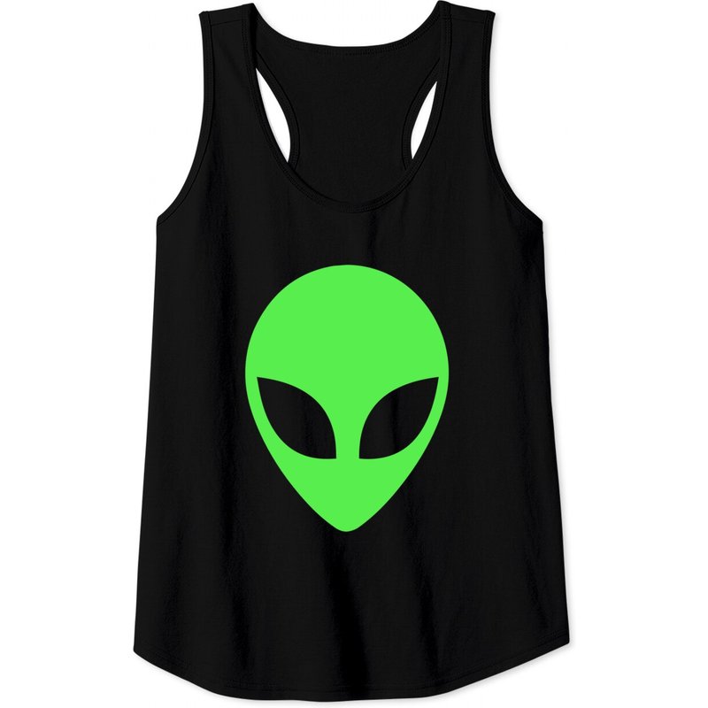 Débardeur Alien Vert Style Années 90 pour Hommes — T-shirts pour hommes
