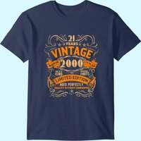 T-shirt Vintage Anniversaire 21e Année Né en 2000 pour Hommes — T-shirts pour hommes