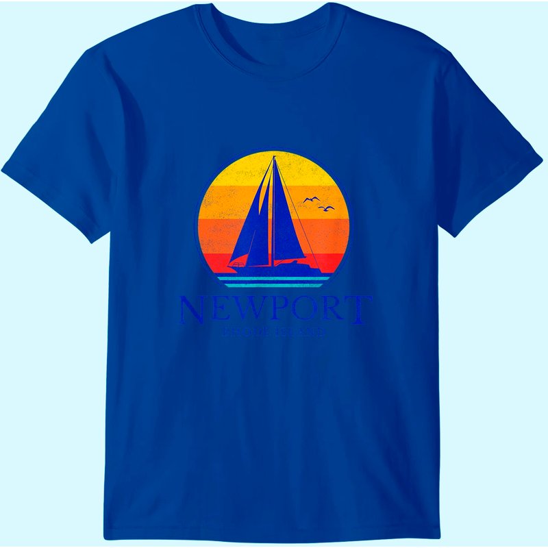 T-shirt de voile Vintage Newport Rhode Island pour hommes — T-shirts pour hommes
