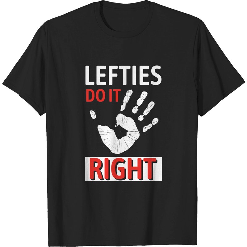 T-Shirt avec un Dites Drôle pour les Gauchers pour Hommes, Femmes et Enfants — T-shirts pour hommes