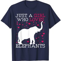T-shirt Éléphants Éléphant Just A Girl Who Loves pour Hommes — T-shirts pour hommes